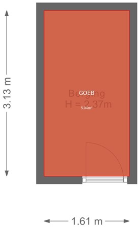 Floorplan - Koestraat 3A, 2871 DM Schoonhoven